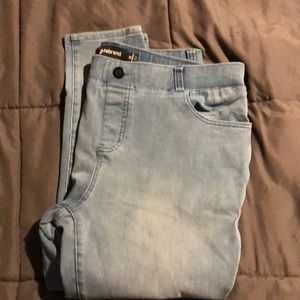 Betabrand XL short petite light wash stretch denim jeans